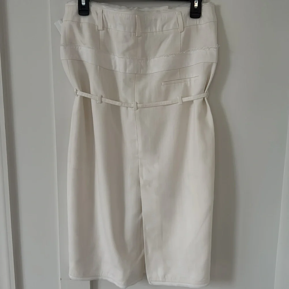 JACQUEMUS White Le Chouchou 'La Jupe Caraco' Midi Skirt Size 38